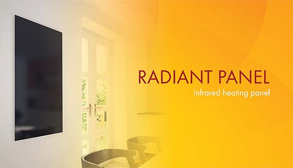 A glass radiant panel GS