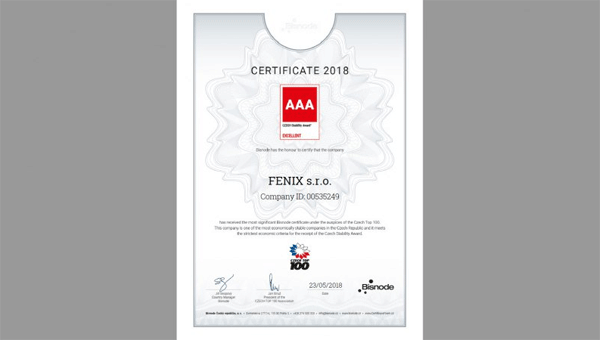 Prestigious BISNODE – AAA rating