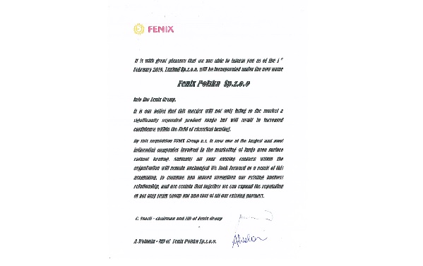 FENIX newly in Poland!