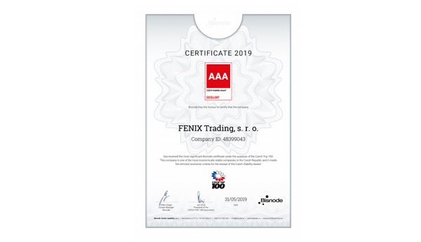 The prestigious AAA Award from BISNODE