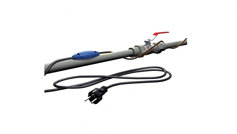Câble antigel avec thermostat, 10 m de câble chauffant, 150 watts