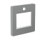 Silver front cover for the TFT2 thermostat