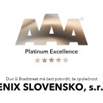 Spoločnosť Dun & Bradstreet udelila firme Fenix Slovensko, s.r.o. platinové ocenenie AAA. 